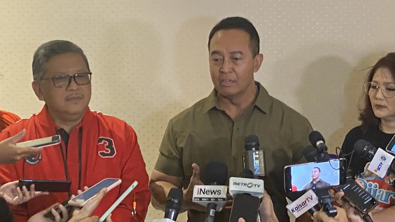 pelatihan kepada juru kampanye (jurkam) pemenangan Bacapres Ganjar Pranowo di I News Tower, Jakarta, Selasa (18/7/2023).
