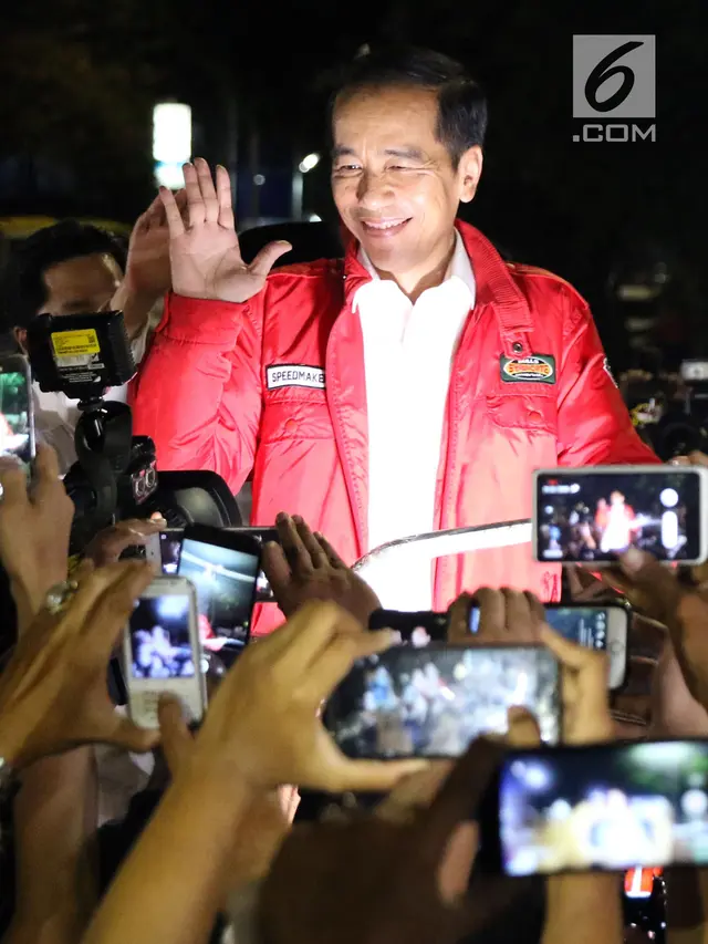 Ribuan Pendukung Lepas Jokowi-Ma'ruf Amin ke Gedung KPU