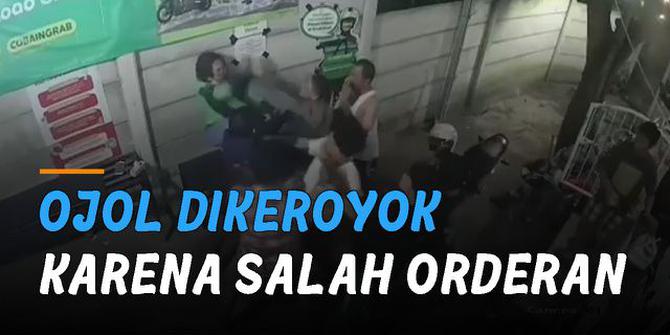 VIDEO: Viral Ojol Dikeroyok Karyawan Restoran, Gara-Gara Salah Orderan