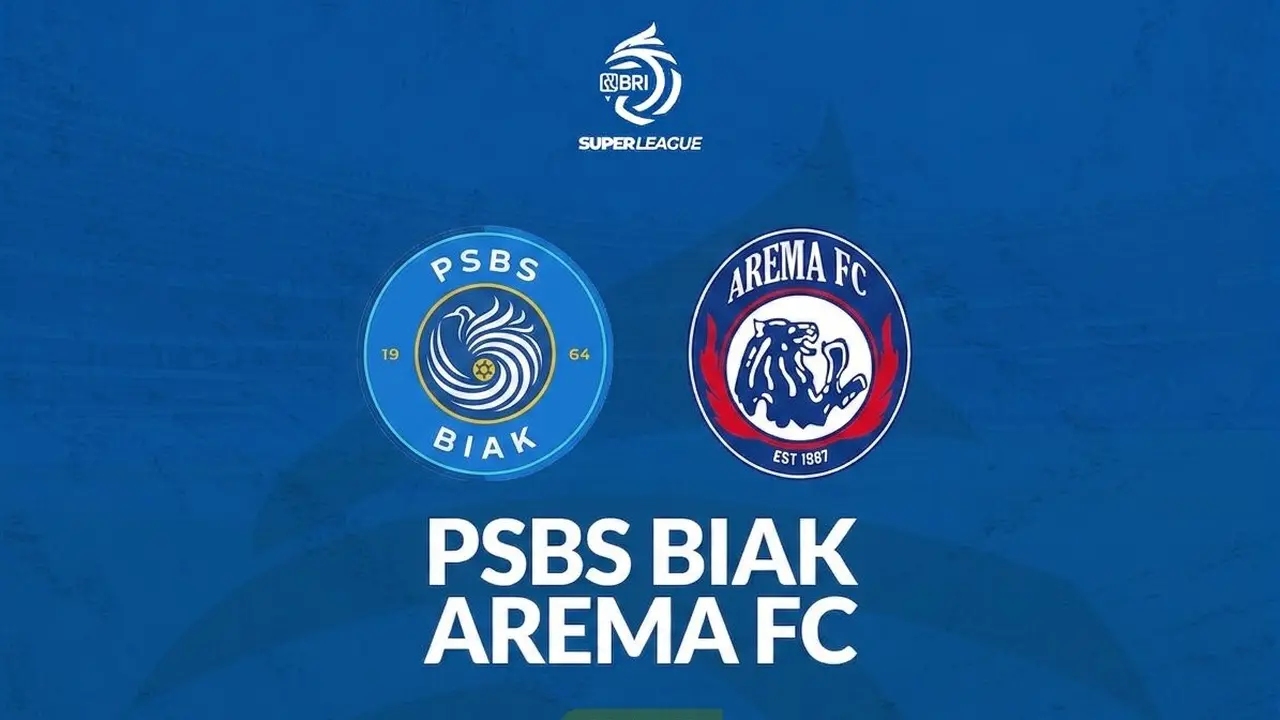 PSBS Biak vs Arema FC di BRI Super League