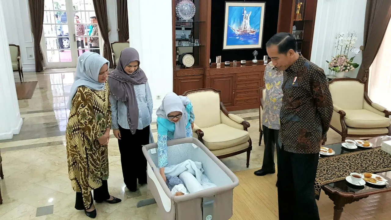 Presiden Jokowi mengunjungi kediaman Wakil Presiden Jusuf Kalla di Jalan Diponegoro, Jakarta. (foto: istimewa)