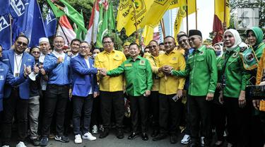 Tiga Petinggi Koalisi Indonesia Bersatu Jalan Bersama ke KPU