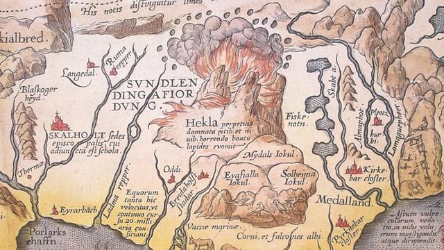 Hekla di Islandia. (Abraham Ortelius/Wikicommons)