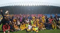 Sriwijaya FC harus turun kasta ke Liga 2 setelah ditaklukkan Arema FC dengan skor akhir 2-1 (Dok. Instagram @dzhalilov_muna / Nefri Inge)