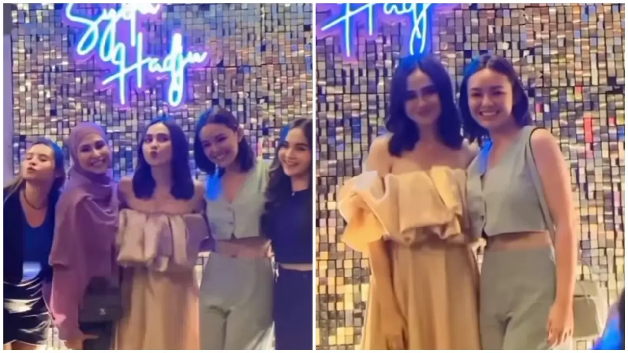 Amanda Manopo di pesta ultah ke-23 Syifa Hadju, sekaligus reuni Mermaid In love (Foto: via instagram amandamanopo.ara/ameliaa0511)