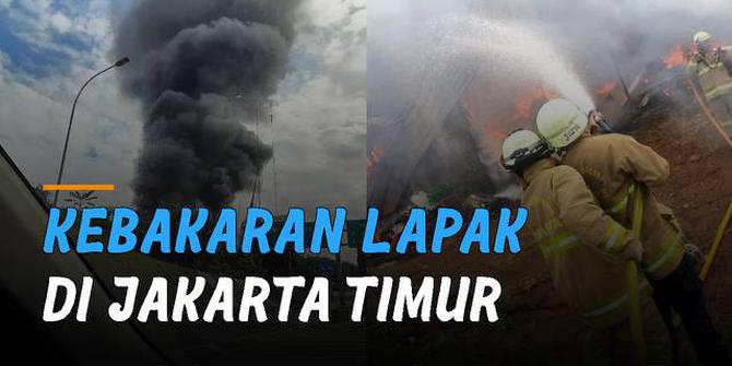 VIDEO: Viral Kebakaran Lapak di Jakarta Timur