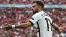 Bruno Fernandes diyakini bakal jadi kekuatan besar timnas Portugal di Euro 2020 (Euro 2021). Bruno Fernandes tampil gemilang di Manchester United, baik sebagai pengatur serangan maupun gelandang yang haus gol. (Foto: AP/Pool/Bernadett Szabo)