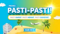Promo “Pasti-Pasti” menjamin siapa pun yang memesan hotel dan tiket pesawat via Traveloka App dapat menikmati berbagai penawaran menarik.
