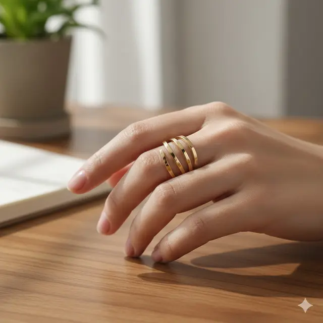 Cincin Emas 5 Gram yang Tipis (Foto: Gemini AI)