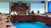 Konferensi pers tentang isu sekaligus muatan narkoba dalam makanan maupun obat-obatan anak usia dini di Gedung KPAI Menteng. (Liputan6.com/Lady Nuzulul Barkah Farisco)