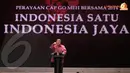 Presiden SBY dalam sambutannya mengapresiasi tema 'Indonesia satu, Indonesia Jaya'. Tema tersebut menurutnya sangat tepat dalam merajut bangsa dan masa depan Indonesia (Liputan6.com/Herman Zakharia).
