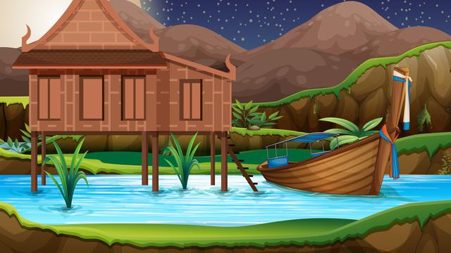 Ilustrasi rumah adat