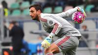 Penjaga gawang AC Milan asal Italia, Gianluigi Donnarumma. (AFP/Vincenzo Pinto)