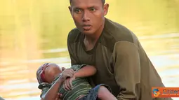 Prajurit Yontaifib-1 Mar Temukan Korban Tenggelam