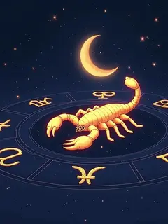 logo ramalan zodiak scorpio (sumber: AI generated)