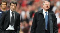 November 2005, United secara mengejutkan memutuskan kontrak Keane. Sejak pra musim sudah ada tensi yang cukup panas antara Keane dan Sir Alex setelah ia mendamprat beberapa pemain dan mengkritik fasilitas pra musim yang dipilih Sir Alex di Portugal. (Foto: AFP/Andrew Yates)
