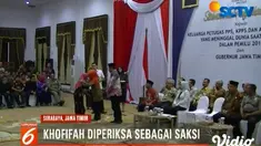 Gubernur Jatim Khofifah Indar Parawansa diperiksa penyidik KPK dalam kapasitas sebagai saksi.