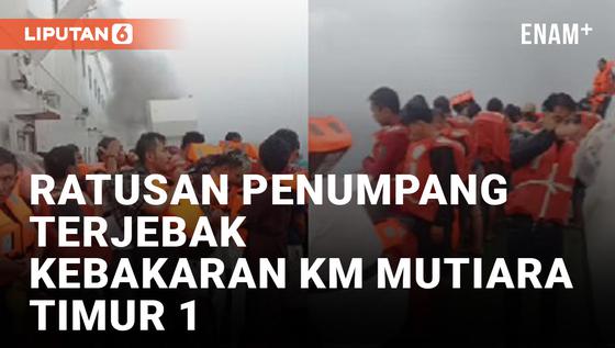 VIDEO: KM Mutiara Timur 1 Terbakar di Selat Lombok
