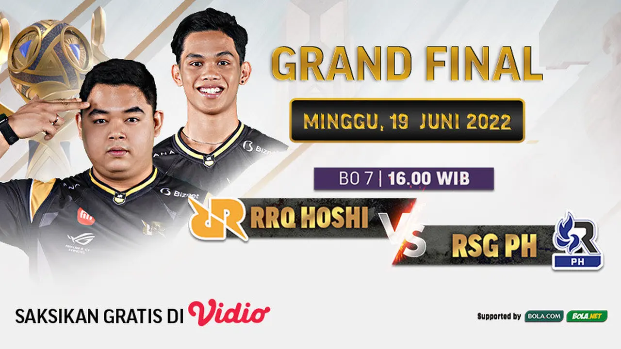 Tonton Perjuangan RRQ Hoshi Grand Final MSC Mobile Legends 2022 Live Vidio Sore Ini
