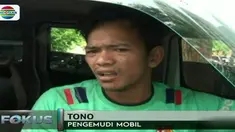 Menurut sang pengemudi yang terbangun itu ia beristirahat sejenak untuk melepaskan rasa kantuknya