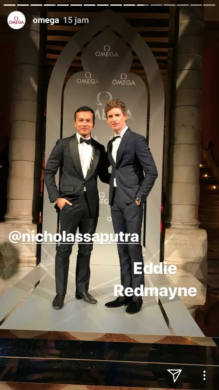Nicholas Saputra-Eddie Redmayne (Instagram/Omega)