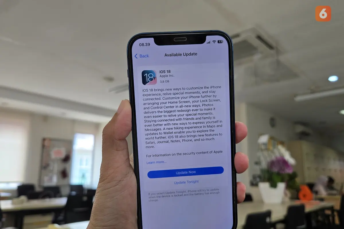 Ilustrasi: Update iOS 18