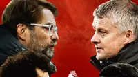 Premier League - Liverpool Vs Manchester United: Jurgen Klopp, Mohamed Salah Vs Ole Gunnar Solskjaer, Bruno Fernandes (Bola.com/Adreanus Titus)