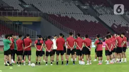 Timnas Indonesia akan menjamu Brunei Darussalam pada putaran pertama kualifikasi Piala Dunia 2026 pada Kamis (12/10/2023) di Stadion Utama Gelora Bung Karno, Jakarta. (Liputan6.com/Helmi Fithriansyah)