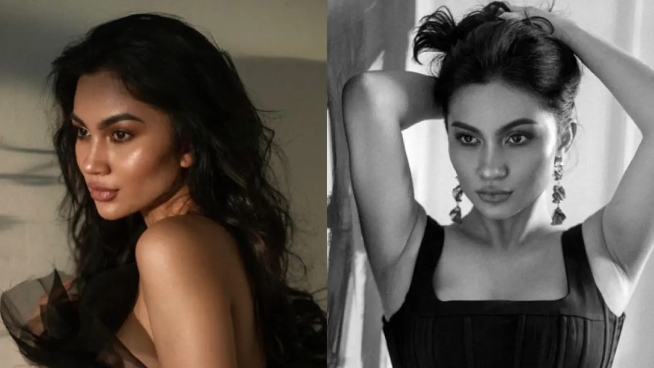 Pesona Ariel Tatum Kenakan Gaun Serba Hitam dengan Makeup Bold