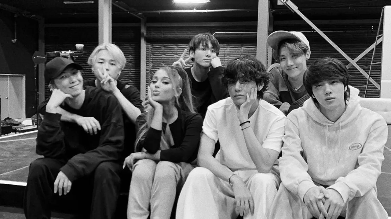 Ariana  Grande dan BTS (Instagram/ arianagrande)