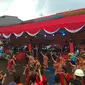 Warga Kota Bogor memadati Jalan Surya Kencana tempat digelarnya Festival Cap Go Meh, Jumat (2/3/2018). (Liputan6.com/Achmad Sudarno)