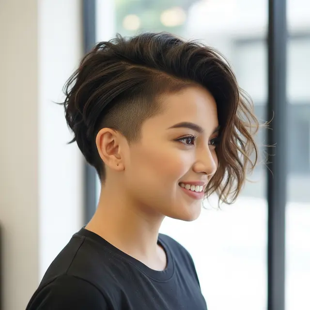 Model Rambut Wanita Pendek Bergelombang