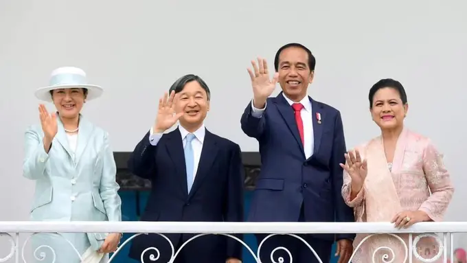 Adu Gaya Elegan Iriana Jokowi dan Permaisuri Jepang Masako di Istana Bogor, Kompak Pakai Busana Nuansa Pastel