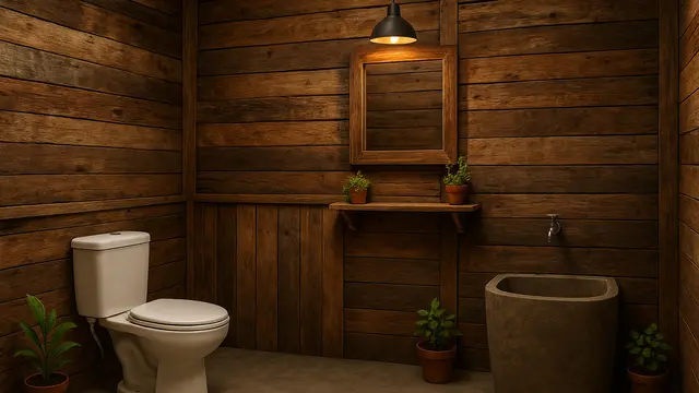 Model Kamar Mandi dan WC Sederhana di Kampung/Ilustrasi AI