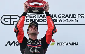 Marco Bezzecchi Juara MotoGP Indonesia 2026, Aprilia Kuasai Podium Mandalika