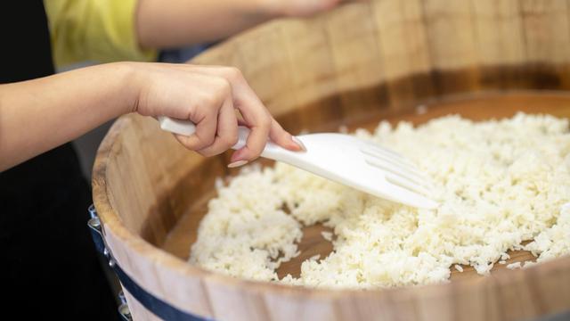 Ilustrasi makan nasi