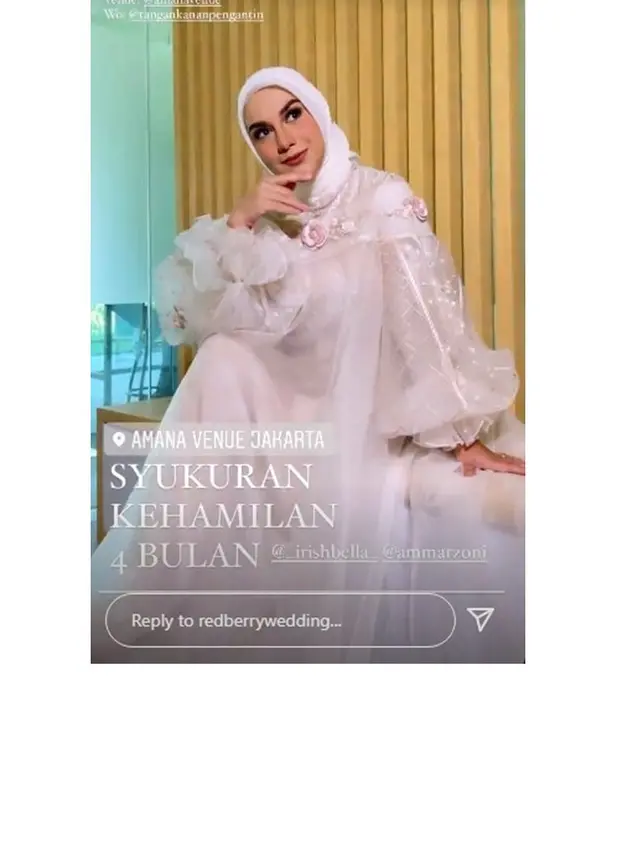 8 Momen Irish Bella dan Ammar Zoni Gelar Pengajian 4 Bulanan dan Gender Reveal