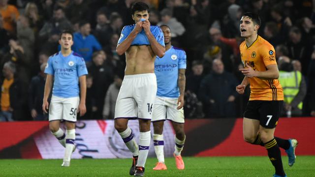 Ekspresi Pemain Manchester City Saat Takluk dari Wolverhampton