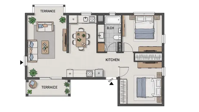 Contoh Rumah Kecil Ukuran 5x6 Meter Bisa 2 Kamar