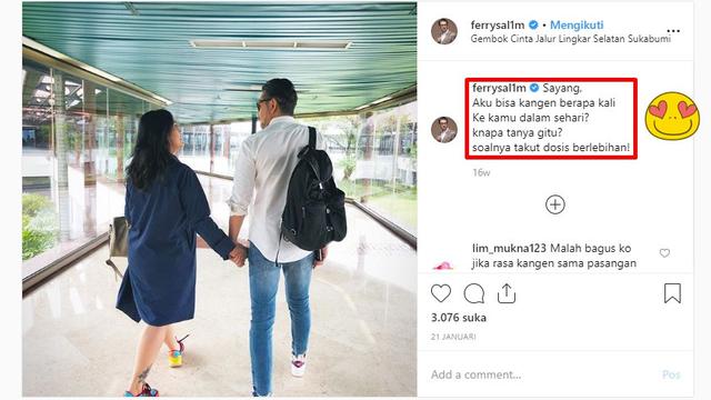 6 Gombalan Receh ala Ferry Salim untuk Istri Ini Bikin Iri yang Jomblo