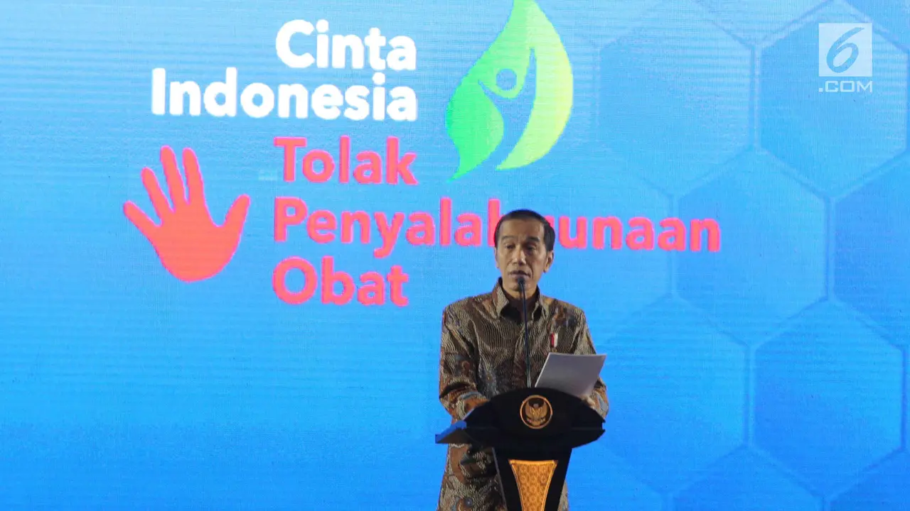 Presiden Jokowi Hadiri Aksi Nasional Pemberantasan Obat Ilegal di Cibubur