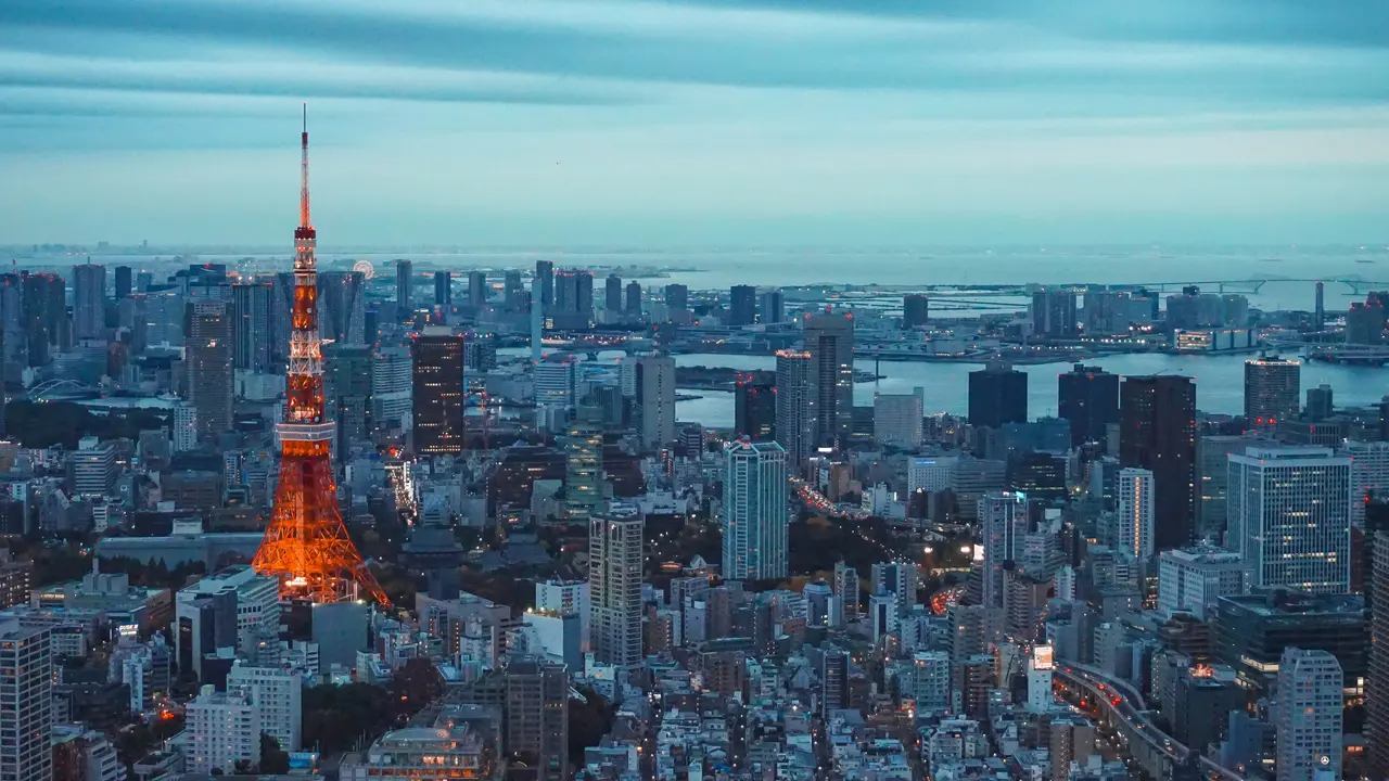 Pemandangan Tokyo, Jepang.