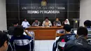 Suasana konferensi pers Komnas HAM di kantor Komnas HAM, Jakarta, Selasa (7/4/2015). Komnas Ham mengatakan paham kebencian yang dianut sekelompok masyarakat menjadi penyebab kasus  kekerasan di Indonesia. (Liputan6.com/Yoppy Renato)