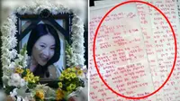 Surat terakhir yang ditulis Jang Ja Yeon (sbs.co.kr)