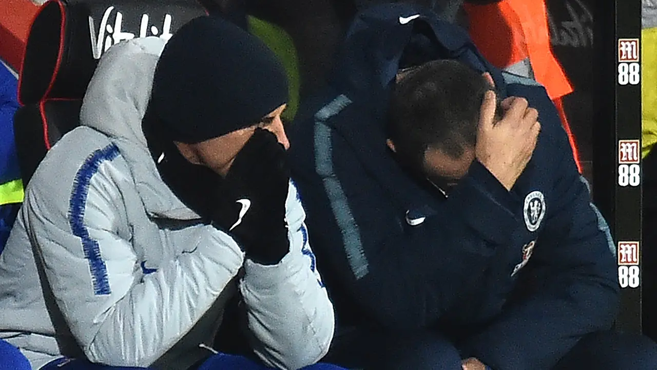Ekspresi Maurizio Sarri Saat Chelsea Dibantai 4-0