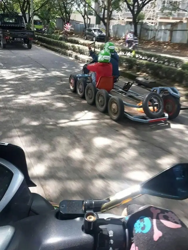 Kumpulan Potret Driver Ojol Gunakan Kendaraan Unik Selain Sepeda Motor (ist)