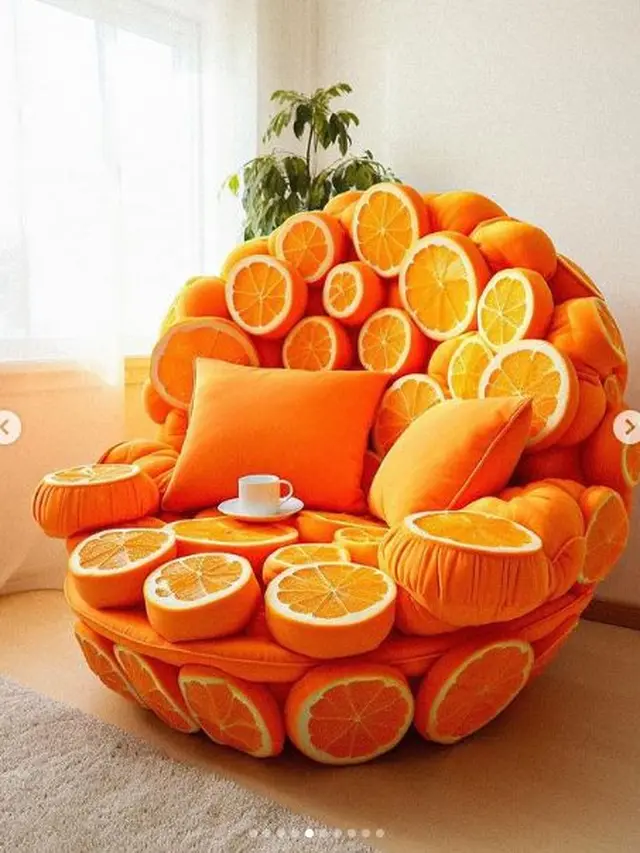 6 Sofa dengan Desain Buah-Buahan Ini Tampak Unik dan Estetik, Bikin Lapar Lihatnya