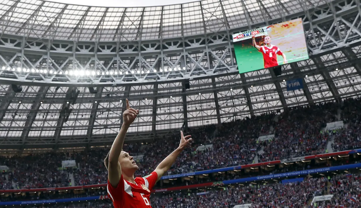 4. Denis Cheryshev (Rusia) - 3 Gol. (AP/Pavel Golovkin)