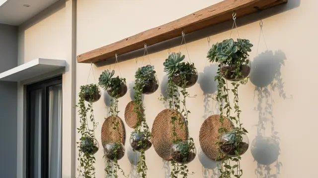 Desain rumah kecil tanpa halaman tapi punya kebun di dinding. Gemini
