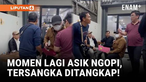 Momen Mantan Petinggi DPRD Babel Diciduk Saat Ngopi di Jakarta